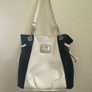 Black and White Nicole Purse Bag
